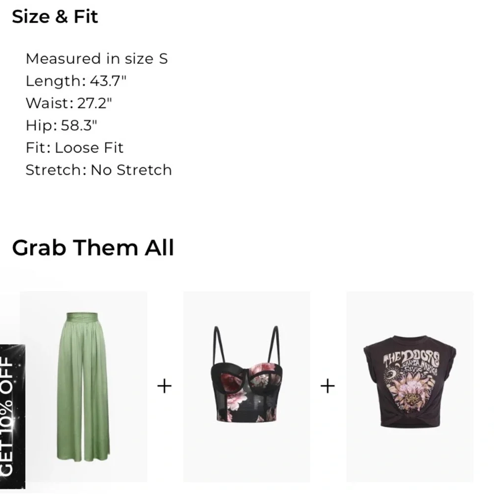 MICAS new with tag pleated satin trousers. - Picture 4 of 4